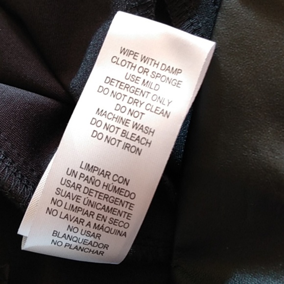 Wit & Wisdom Black Faux Leather Pants Elastic Waist / Pockets Extra Small - Picture 8 of 16